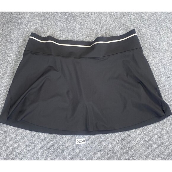 Athleta Dresses & Skirts - Athleta Skort Womens1X Black Tennis Skirt Golf Pockets Athletic